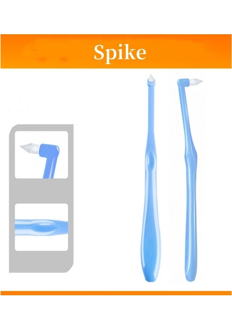 Generic 4 Pcs Orthodontic Toothbrush Brush for Braces Tiny Small Soft Trim Head and Flat Head End Tuft Toothbrush for Braces and Teeth Detail Cleaning  - Image 3