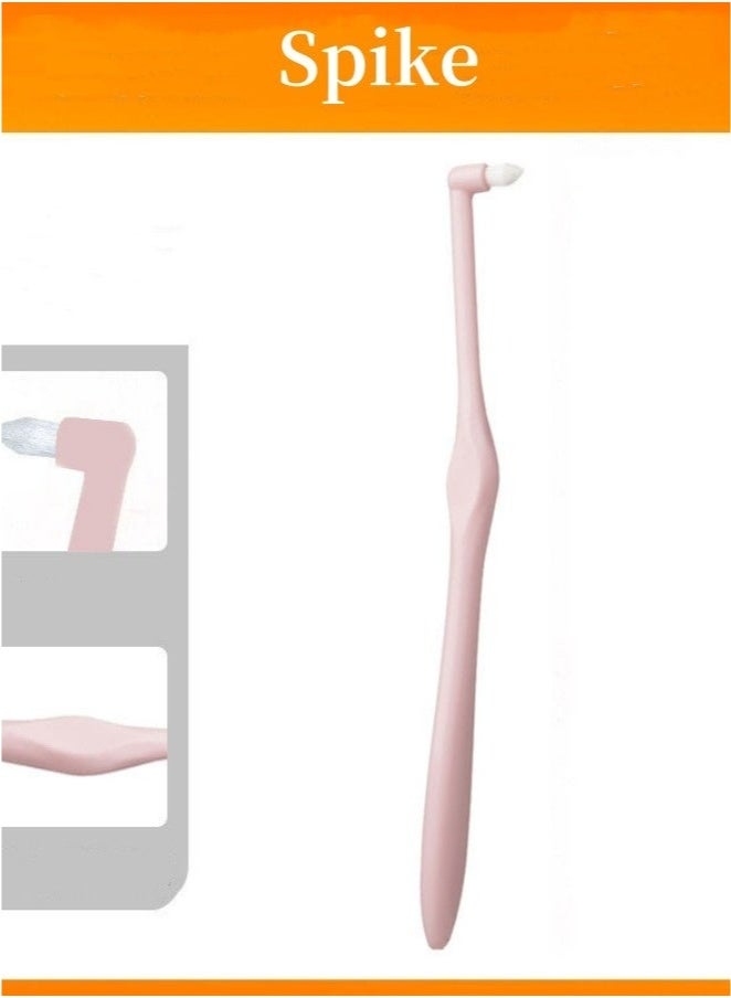 Generic 4 Pcs Orthodontic Toothbrush Brush for Braces Tiny Small Soft Trim Head and Flat Head End Tuft Toothbrush for Braces and Teeth Detail Cleaning  - Image 5