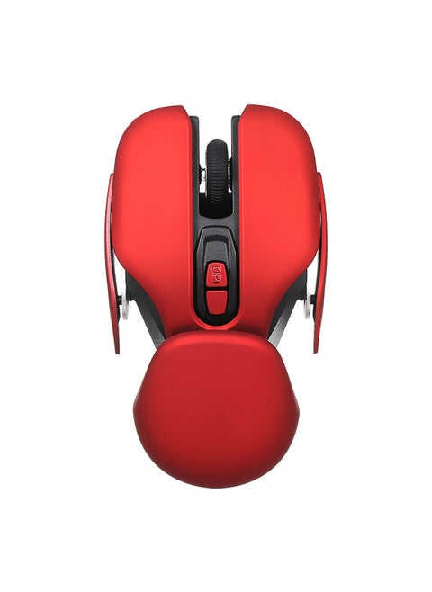 2.4G Wireless Mouse Ergonomic Office Mouse 10m Transmission Distance 3-level Adjustable DPI Plug and Play for PC Laptop Red