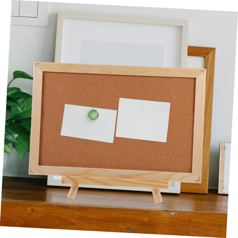 Double Sided Cork Bulletin Board Framed Pine Wood For Home Office Classroom - Image 5