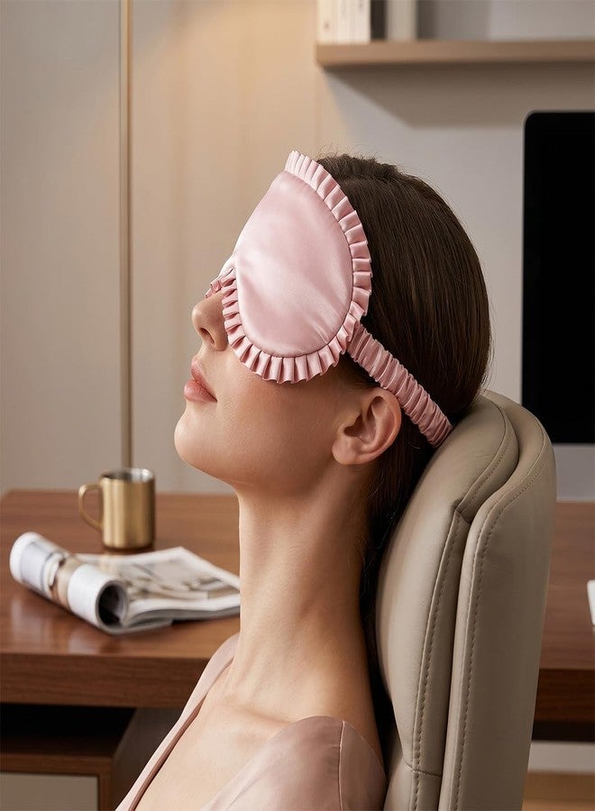 FFZDENA Sleep Mask for Women and Kids, Eye Mask for Sleeping Men, Light Blocking Sleeping Eye Mask with Adjustable Strap, Travel Relaxation Eye Cover for Home Flight Deep Rest, Size 20 * 10 cm - Image 3