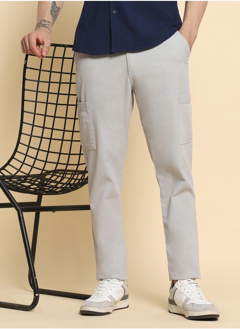 Dennis Lingo - Light Grey Pants For Men Perfect For Casual Occasion - Image 1