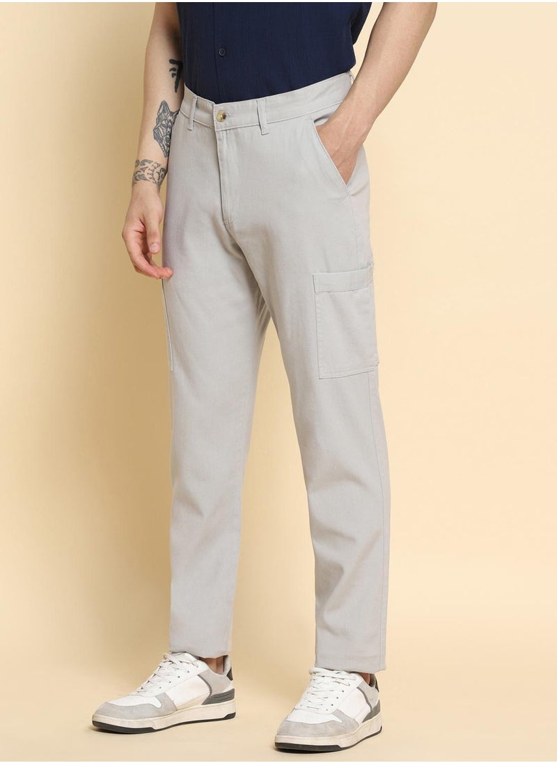 Dennis Lingo - Light Grey Pants For Men Perfect For Casual Occasion - Image 1