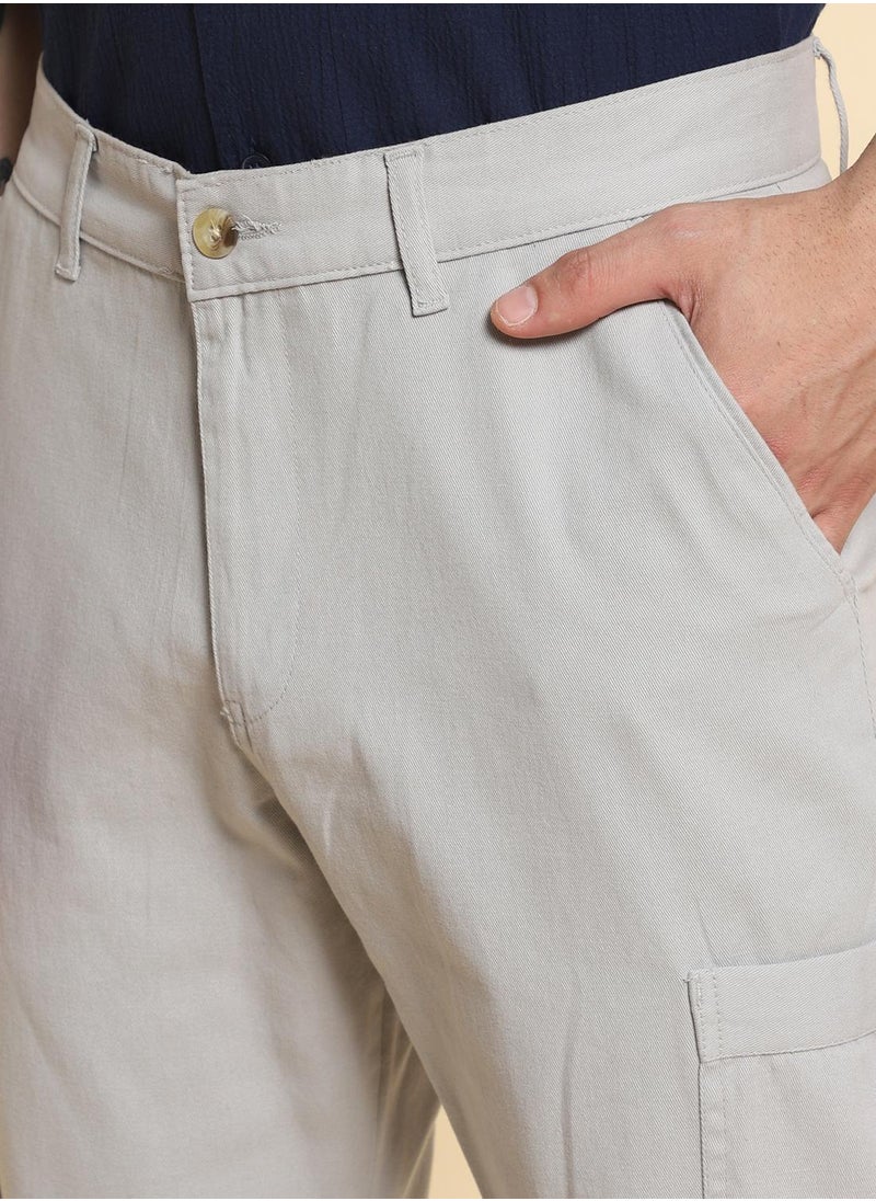 Dennis Lingo - Light Grey Pants For Men Perfect For Casual Occasion - Image 1