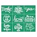 JAJADO Self Adhesive Silk Screen Stencils Farmhouse Family Welcome Home Screen Print Mesh Stencils Reusable for Painting on Wood SignPorch SignTShirtCupMugGlass - Image 2