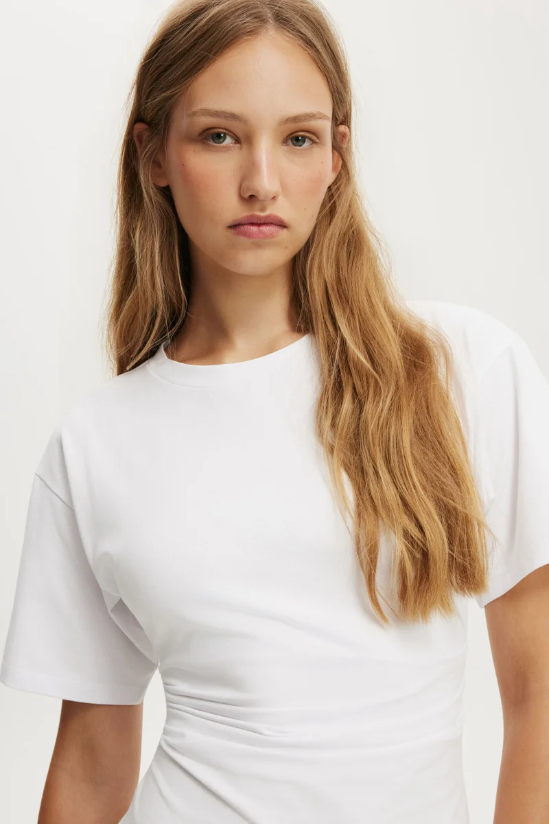 Cotton On  Boxy Tuck T-Shirt Mini Dress for Women | Best Price UAE