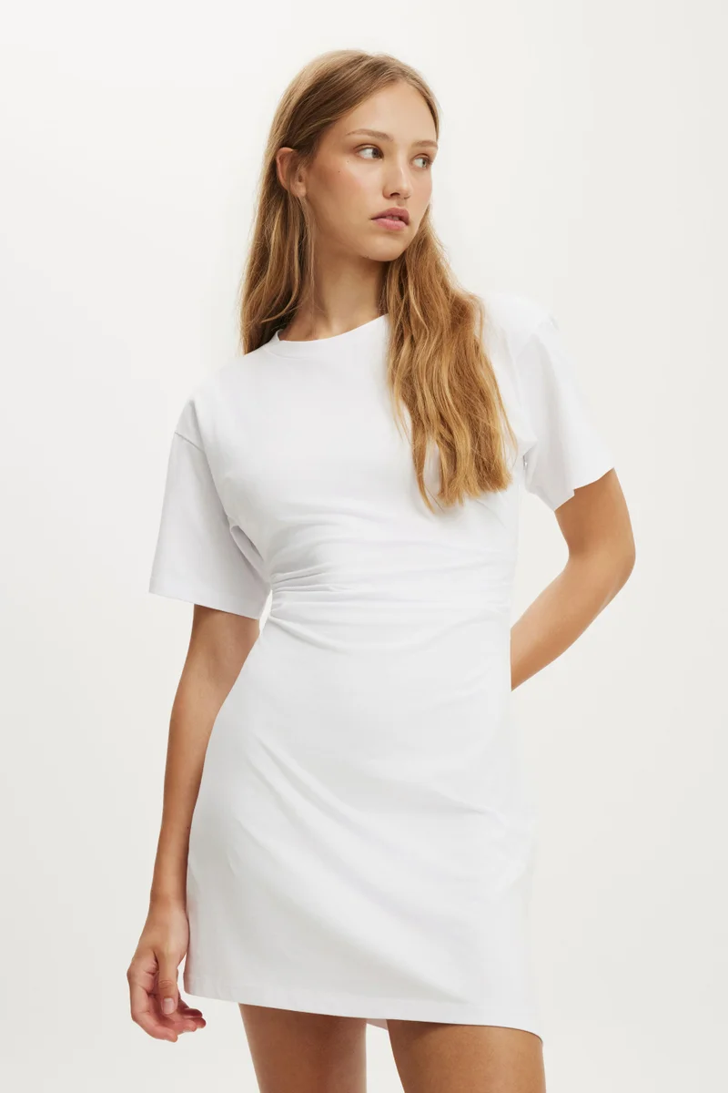 Cotton On  Boxy Tuck T-Shirt Mini Dress for Women | Best Price UAE