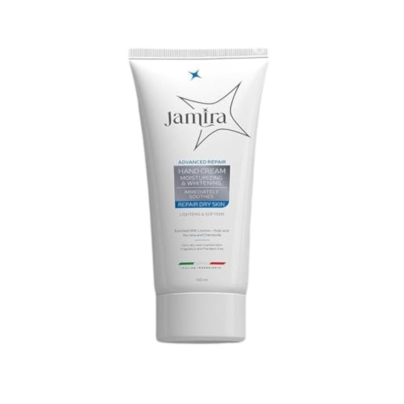 Jamira Advanced Repair Hand Cream, Fast-Absorbing Unscented Moisturiser with Aloe Vera, Chamomile, Panthenol & Kojic Acid, 100 ml