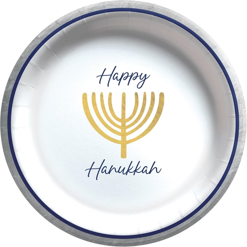 Amscan Plate 85 Hanukkah Festivites