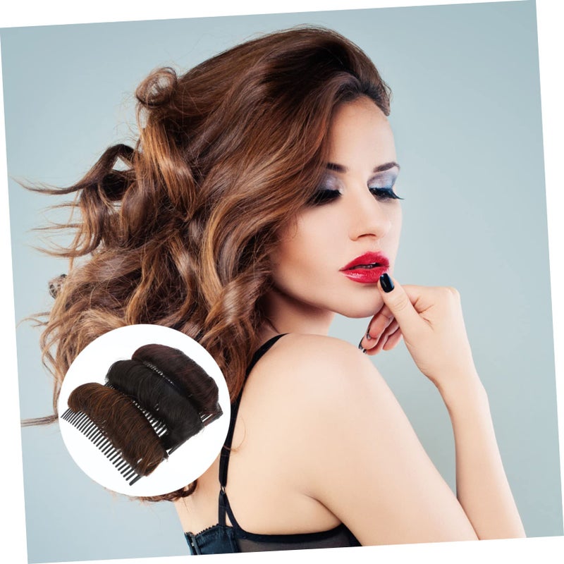 Volumizing Hair Combs Set Of 3 For Women Styling Accessory Curly Ponytail Black - Image 5