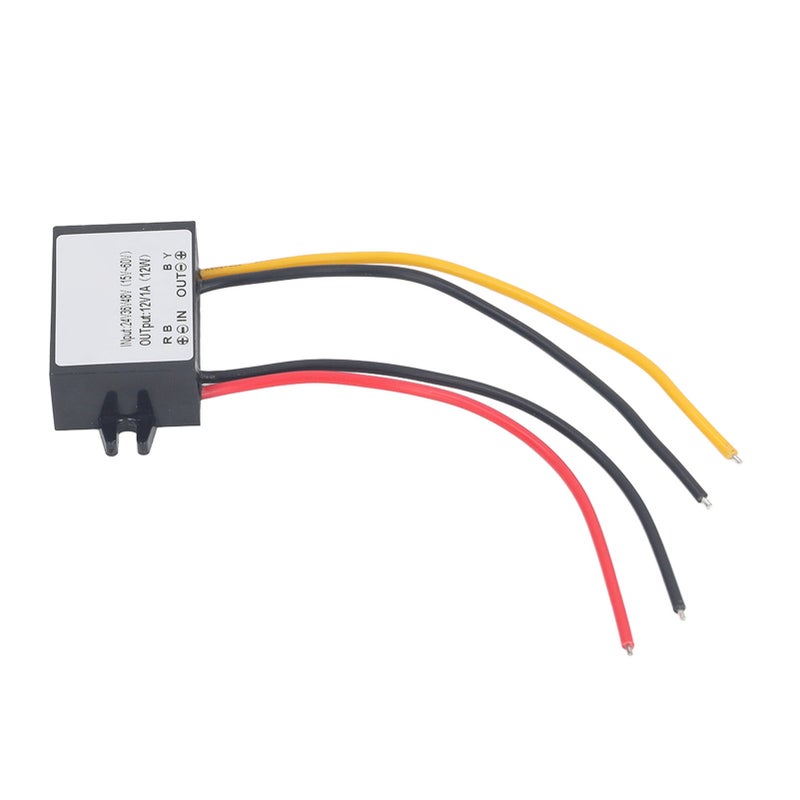 DC to DC Conventer Buck Adjustable 24V 36V 48V(15‑60V) to 12V 1A 12W Ultra Thin PP Shell Epoxy Resin Power Supplies - Image 3