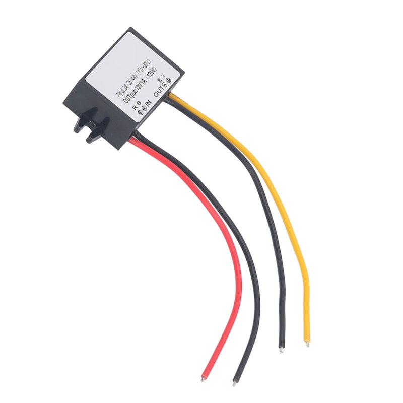 DC to DC Conventer Buck Adjustable 24V 36V 48V(15‑60V) to 12V 1A 12W Ultra Thin PP Shell Epoxy Resin Power Supplies - Image 5
