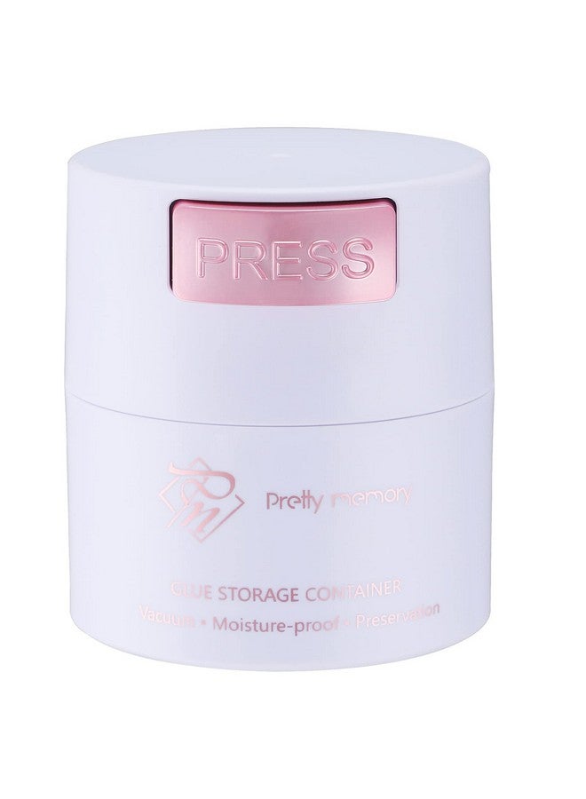 Pretty memory Glue Storage Container Tank Eyelash Extensions Adhesive Jar Stand Sealed Lash Extension Supplies White - Image 1