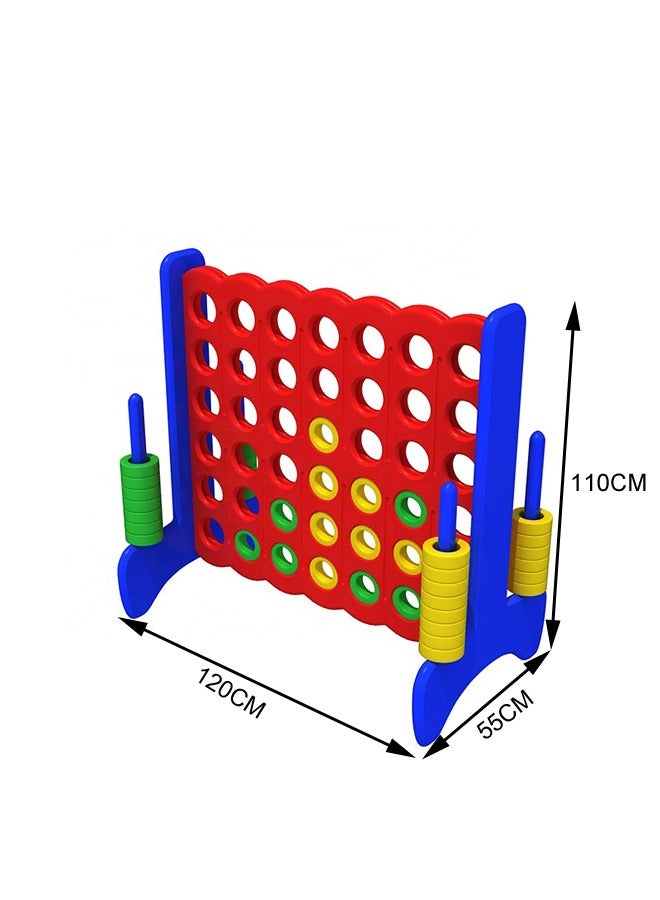 JSAITOYS Outdoor Garden Play Educational Chess Game Plastic Material Giant 4 Connect In A Row  - Image 2