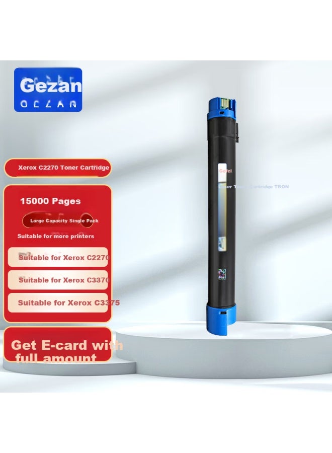 Gezan C5575 Toner Cartridge Blue Compatible With Fuji Xerox C2270 Toner Xerox C3375 Toner C3370 Toner Cartridge C3373 C3300 5570 7525 7535 7835 Drum Unit - Image 3