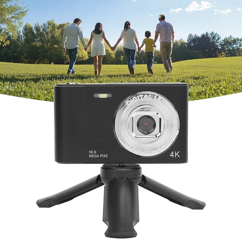 2 4 Inch Digital Camera 50MP Photo 8X Zoom 4K Video Compact Portable No Memory Card - Image 3