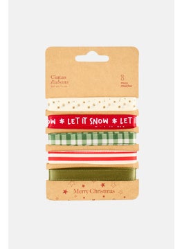 Muy Mucho 5 Pcs Ruban Ribbons 200cm, Multicolor  - Image 1
