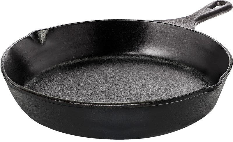 Utopia Kitchen Cast Iron Frying Pan 8 Inch Cast Iron Chefs Pan Pre Seasoned Skillet Safe Grill Cookware for Indoor  Outdoor Use Black