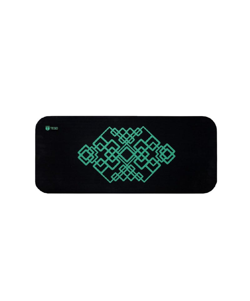 TEGO Raise Cushioned Strength Pad - Knee Pad, Yoga Pad, Yoga Cushion, Thick Mat for Men, Women,Kids (Black Green, 25 x 60 x 2 (Thickness)) - Image 1
