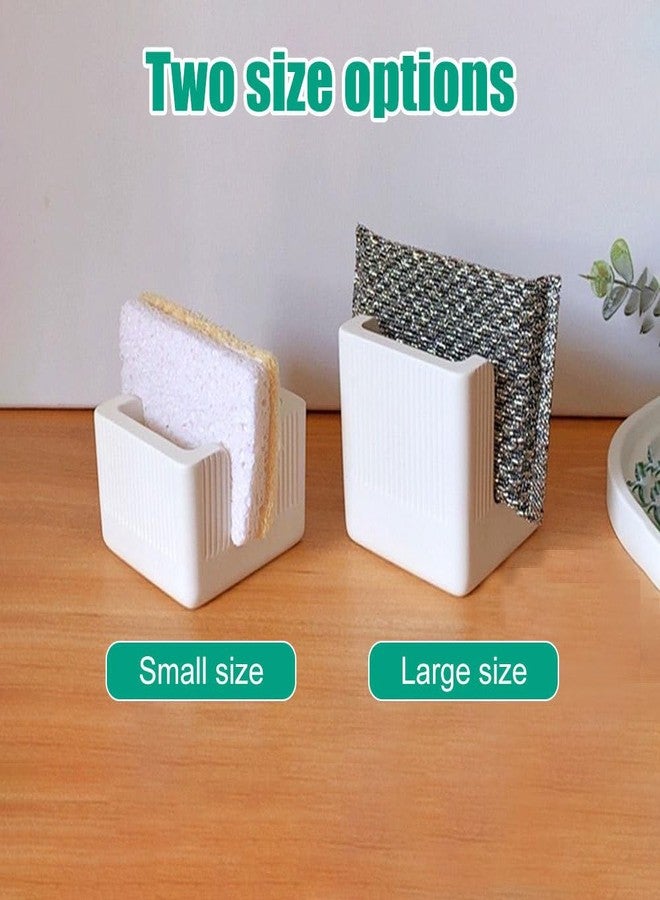 DONGKER Diatomite Sponge Holder,Quick Dry Kitchen Sink Sponge Organizer Unique Stripe Design for Kitchen Sink Bathroom - Image 5