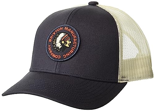 Brixton Men's Baseball Caps, Washed Navy/Off White - Image 1