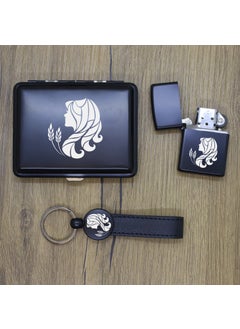 Ada Lazer Personalized Virgo Metal Plate, Zippo Lighter and Keychain Set  - Image 4