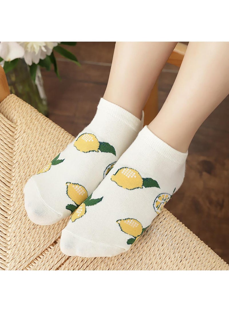 Sweet seven 6-Pack of Aesthetic Funny Ankle Socks for Women - Cute, Fun, and No Show Low Cut Socks for Girls and Teens  - Image 3