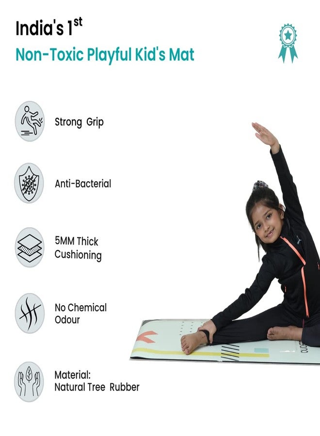 Core Asana Yoga Mat, Anti Skid Exercise Mat, PU Rubber mat (Fun Quote) - Image 5