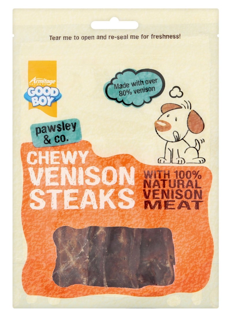 Armitage Chewy Venison Steaks - 80G  - Image 1