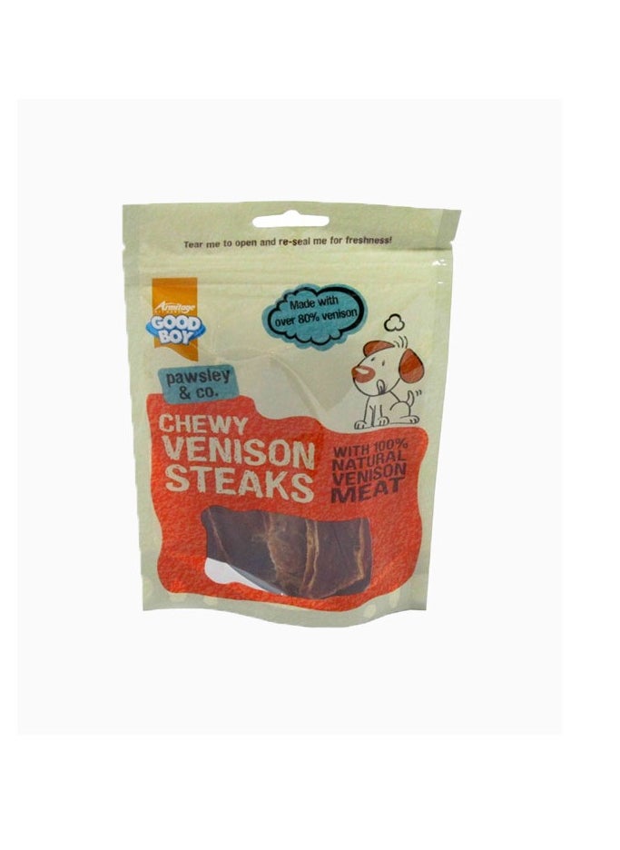 Armitage Chewy Venison Steaks - 80G  - Image 2