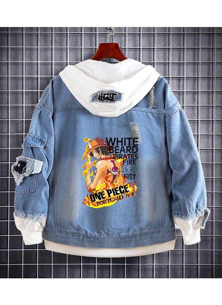 KUYING New One Piece Casual Loose Denim Jacket  - Image 1