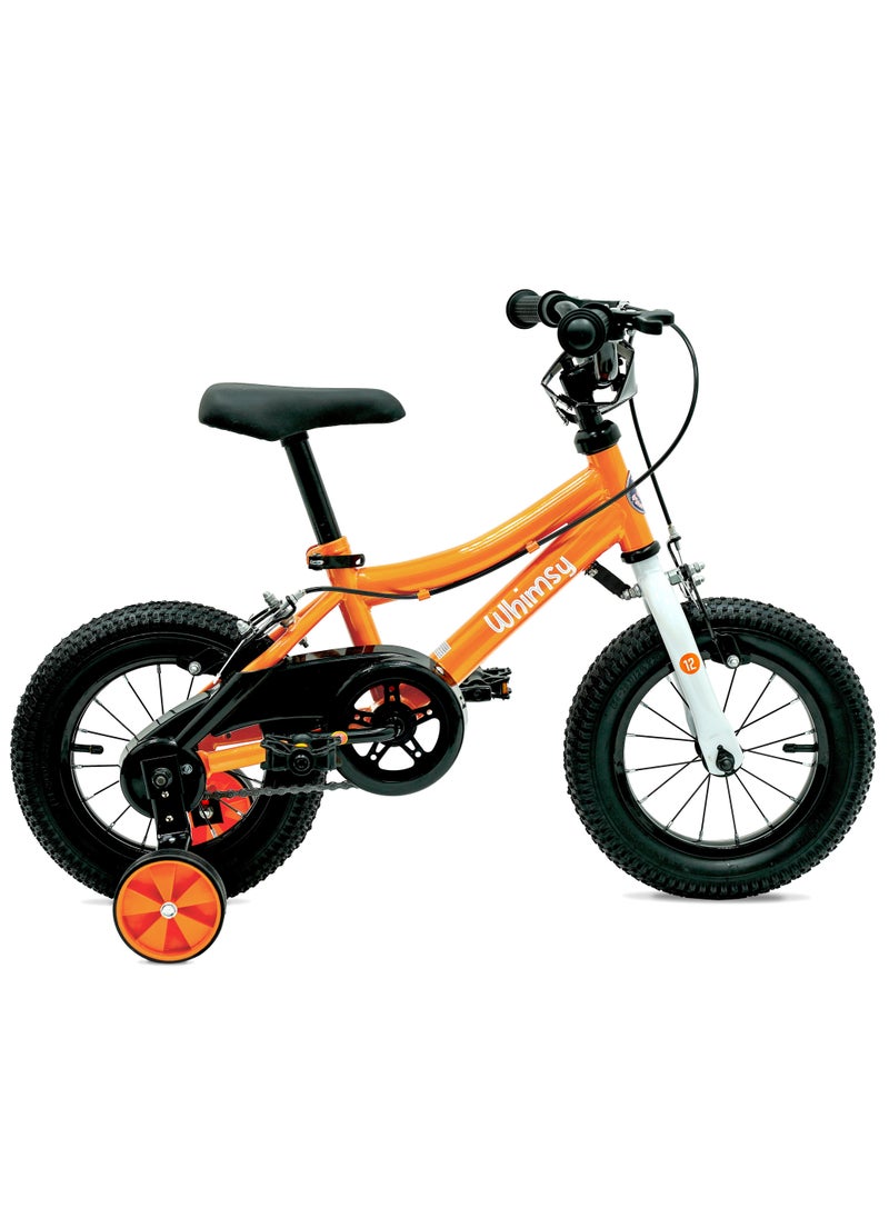 Whimsy Whimsy - Classic 12" Kids Bike  2-Minute Assembly, Handbrake, Child-Friendly Cycle, Adjustable Saddle - Orange  - Image 1