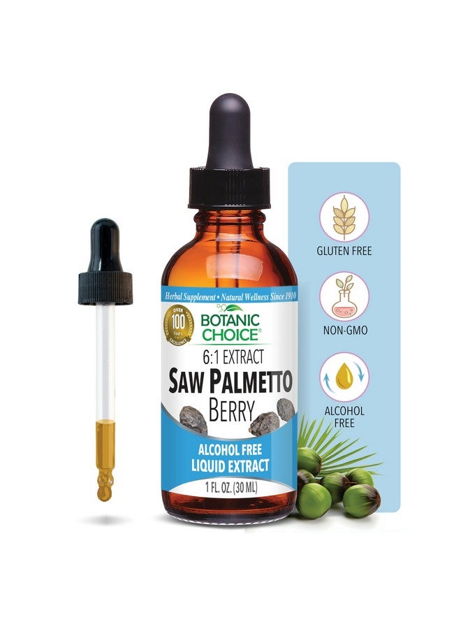 Botanic Choice Saw Palmetto Berry Alcohol Free Liquid Extract, 1 Fluid Ounce - Image 1