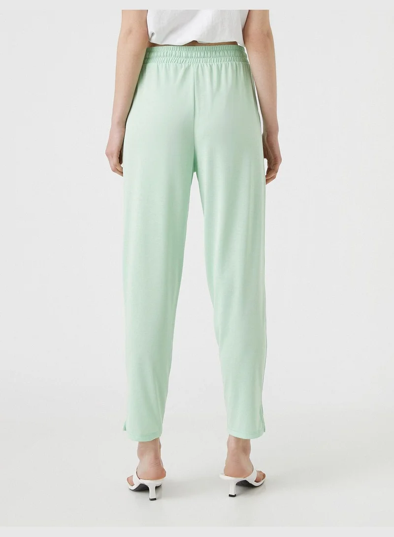 كوتون Elastic Waist Capri Pants