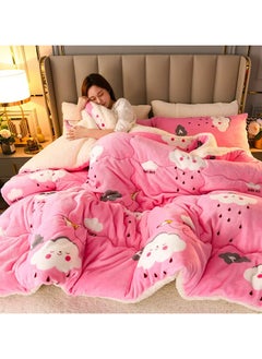 OLUDENIZ Ultra-Soft Flannel Fleece Blanket with Cartoon Design – Double Layer, Thick & Warm – Ideal for Winter and Cozy Nights  - Image 1