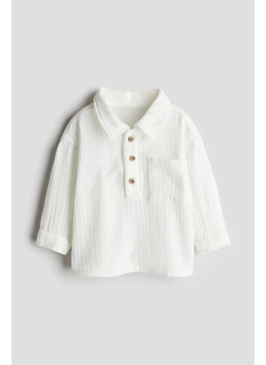 H&M Cotton Muslin Shirt