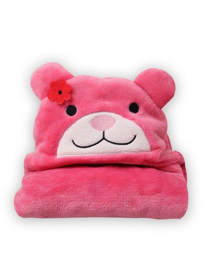 Brandonn Ultrasoft Extra Large Hotpink Premium Supersoft Cute Catty Hooded Wrapper Bathrobe(Hotpink Cute Catty) - Image 2