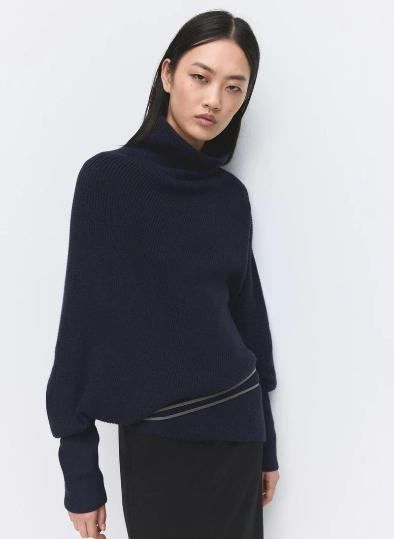 MANGO Sweater with asymmetrical roll neck