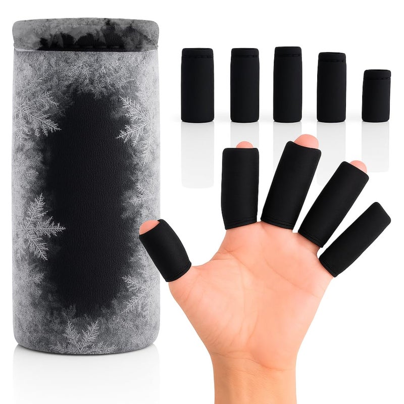 Arctic Flex Finger Ice Pack Sleeve - (5 Pk) Compression Sleeves for Arthritis, Trigger Finger & Pain Relief - Hot and Cold Gel Therapy Treatment for Joints & Thumb - Support Wrap for Swelling - Image 1