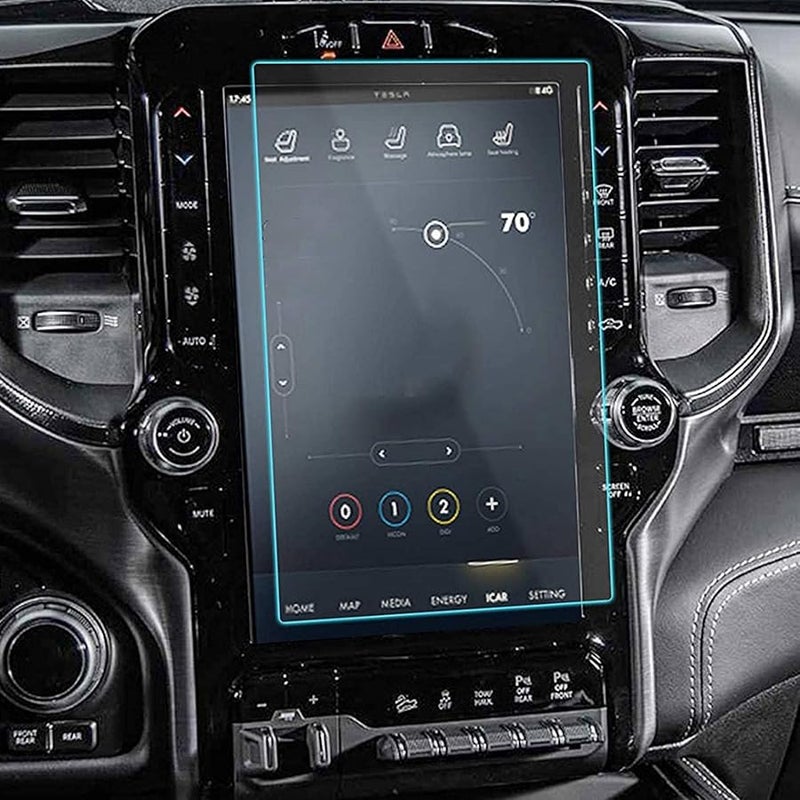 Tempered Glass Screen Protector For 2019 2021 Ram 1500 2500 3500 12 Inch Navigation Display - Image 4