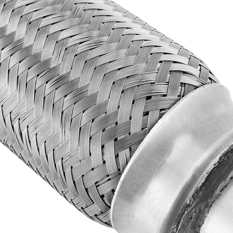 SINJEUN 3 Pack 2 x 6 Inch Stainless Steel Double Braid Flex Pipe - Image 3