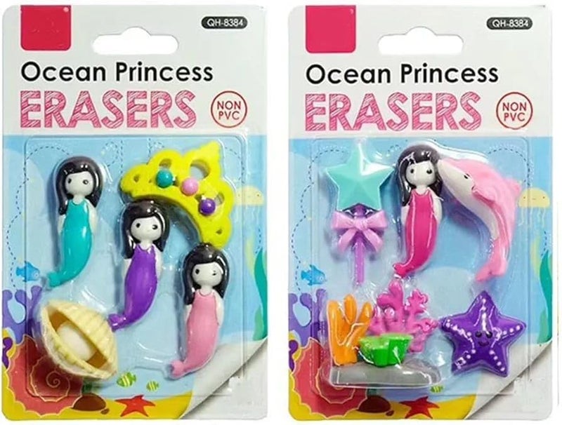 DEOXY Fairy Tale Palace Erasers for Kids – Stylish Erasers for Girls, School Stationary Kit for, Birthday Return Gifts for– Pack of 2 (QH-8384) - Image 5