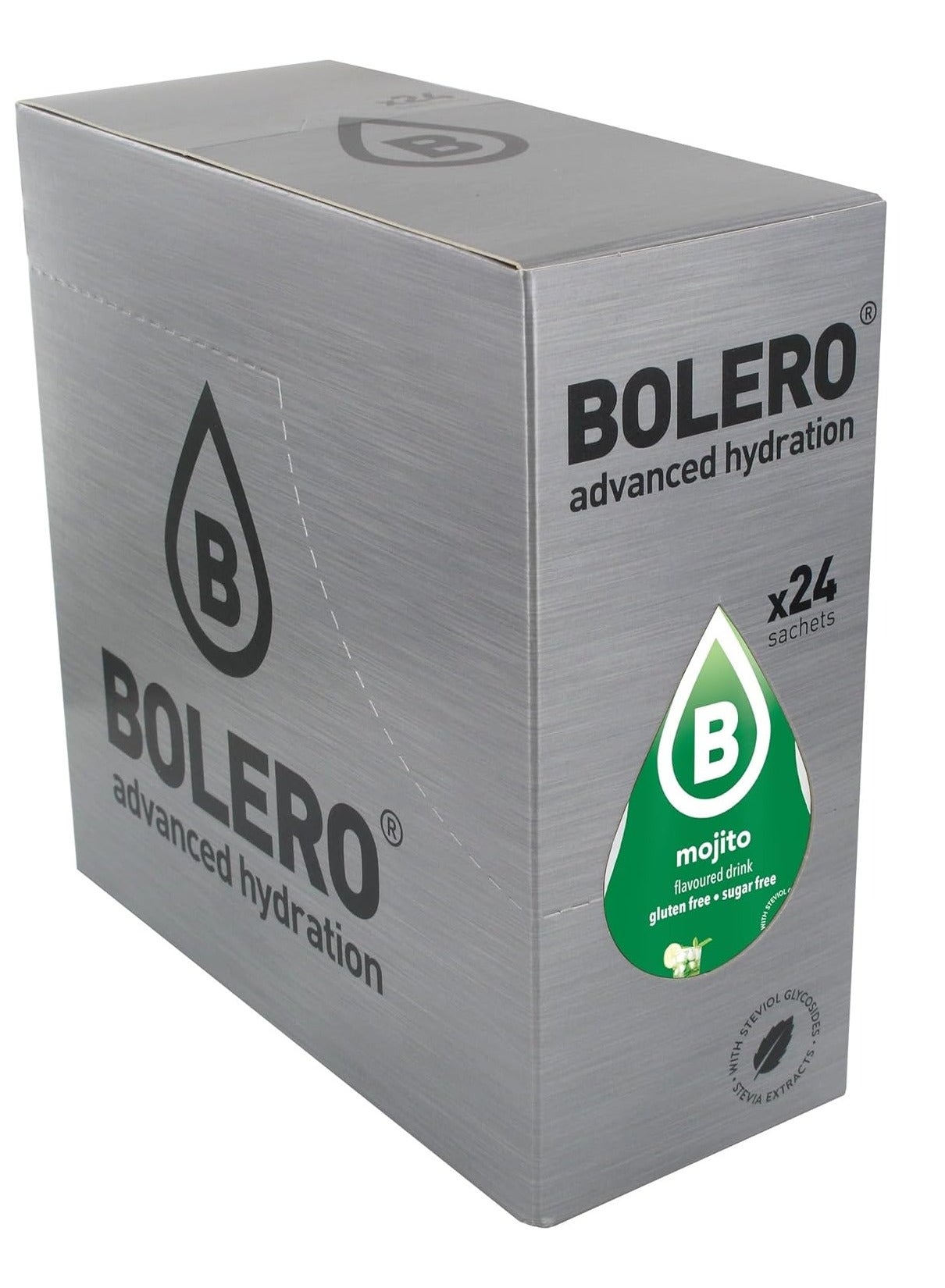 bolero Advanced Hydration Drink Packets Classic Sachets Sugar Free Water Flavoring Packets Calorie Free Powder Drink 24 Sachets Mojito
