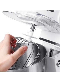 sokany Stand Mixer, 5 liters, 1000 watts, Multi-function Kitchen Machine, with Lid Splash-Proof SC-206 White  - Image 4