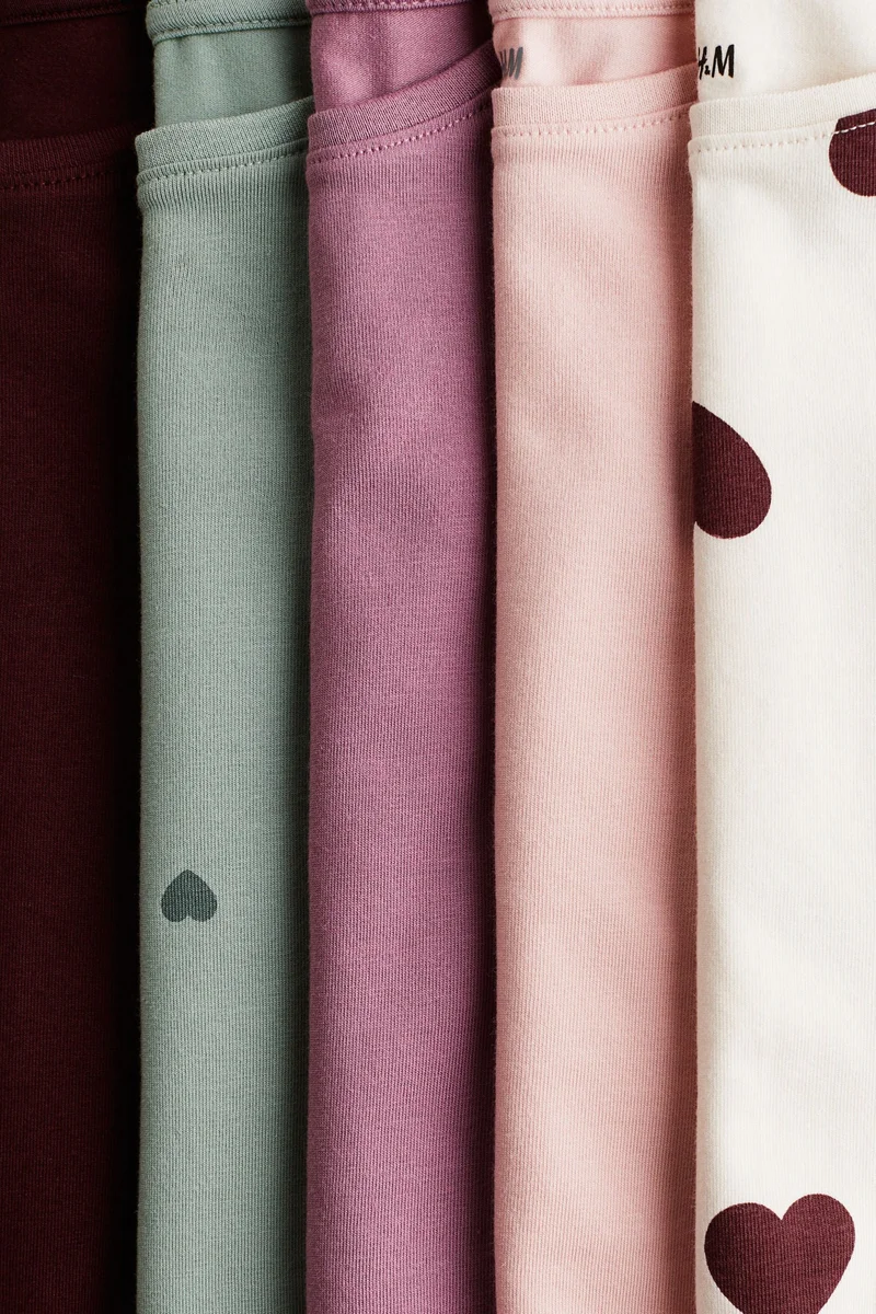 H&M 5-pack jersey tops