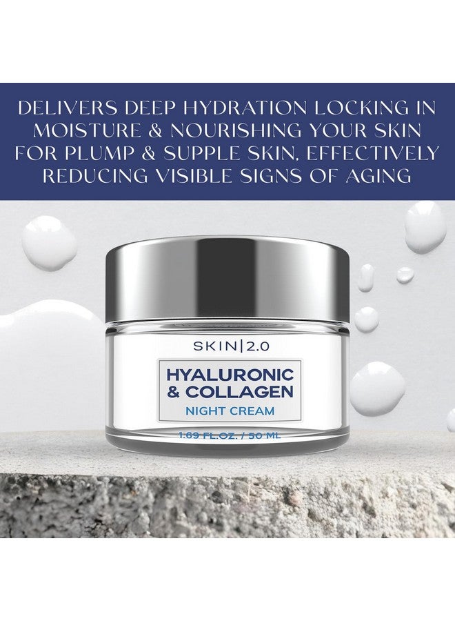 سكين 2.0 مرطب الوجه الكوري Skin 2.0 بحمض الهيالورونيك والكولاجين - تم اختباره من قبل أطباء الجلدية، مرطب للغاية، مضاد للشيخوخة، جمال نظيف، خالي من القسوة على الحيوانات، مناسب لجميع أنواع البشرة - 1.69 أونصة سائلة - Image 2