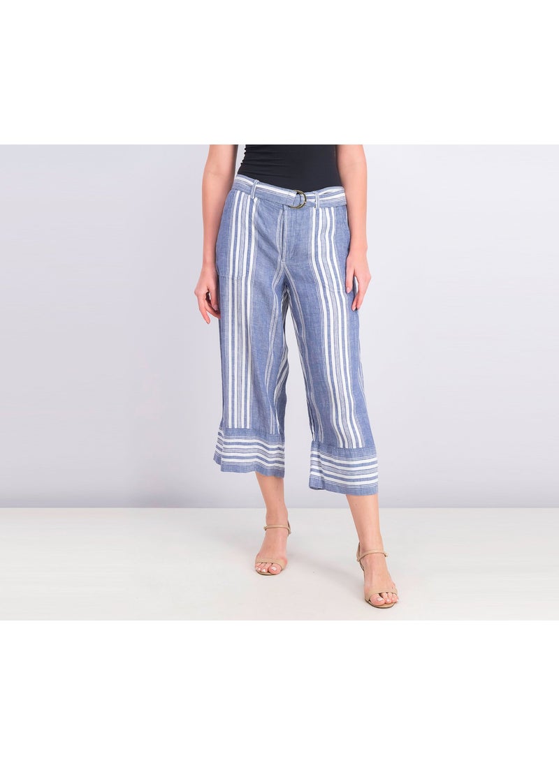 Women Linen Striped Wide Leg Pants, Navy and White - pzsku/Z9DA2187743111BCC478BZ/45/_/1737642023/ce4e2638-ab34-4adc-8f8a-59e80e565f44