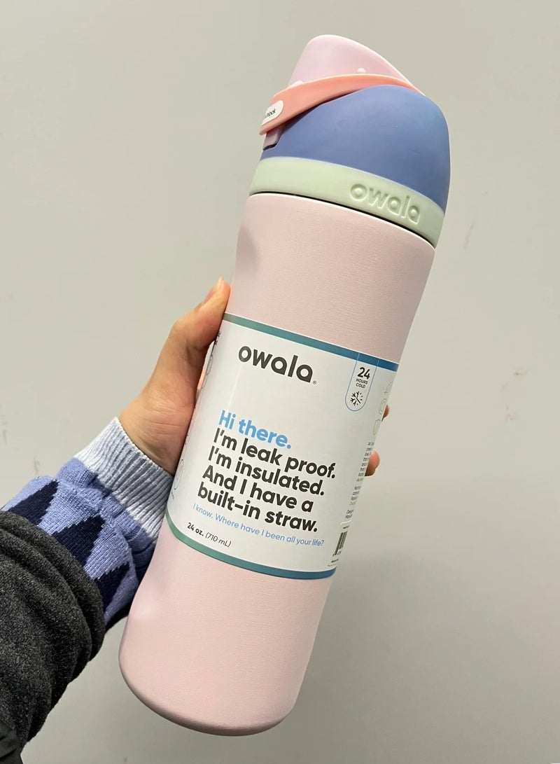 Owala FreeSip Insulated Stainless Steel Water Bottle with Straw for Sports, Travel, and School BPA-Free Sports Water Bottle, 32 oz  - Image 2