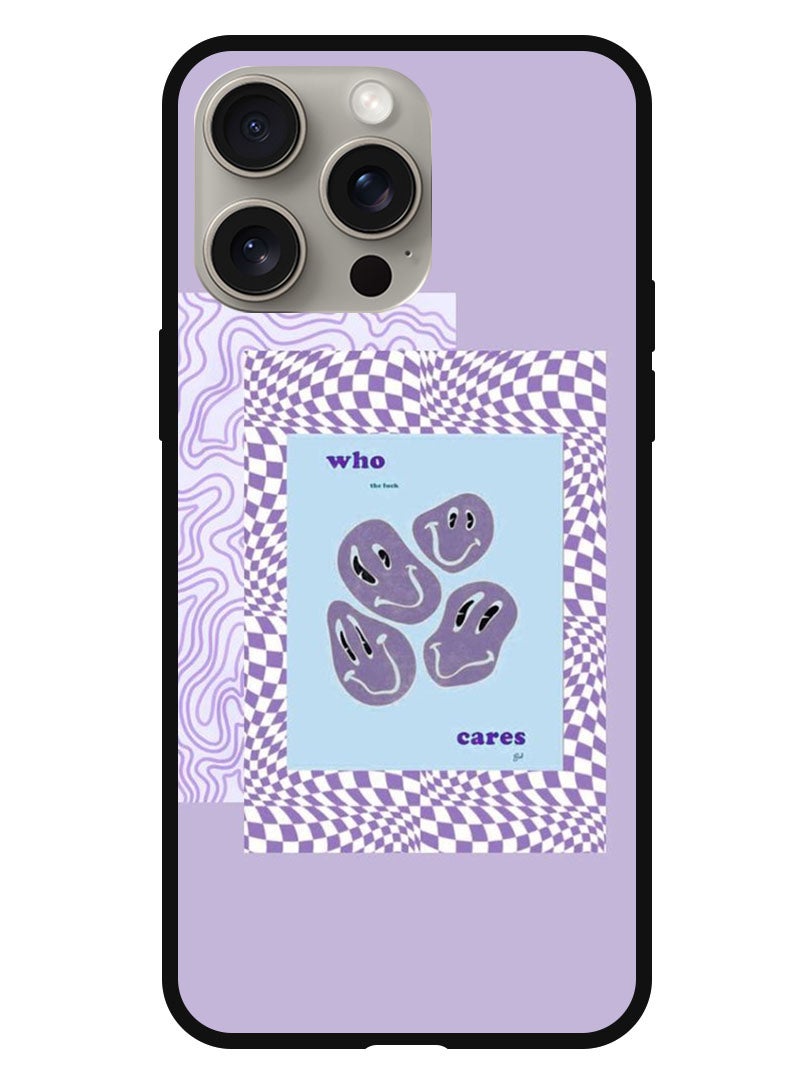 Theodor Protective Case Anti Scratch Shock Proof Bumper Cover For iPhone 15 Pro Max Who Cares - Image 1