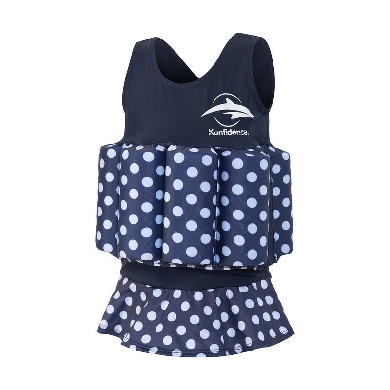 Konfidence Floatsuit 23 Years Navy Polka Dot